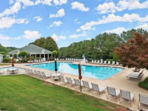 Centennial Place water slide in Towne Lake, Woodstock, GA