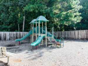 Playground equipment at Rose Creek community in Towne Lake, Woodstock, GA