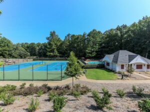 Tennis courts at Rose Creek community in Towne Lake, Woodstock, GA